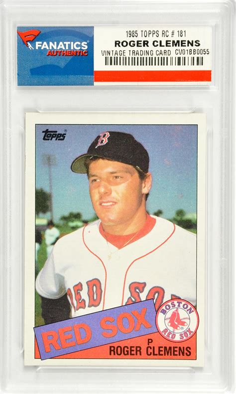 Roger Clemens Boston Red Sox 1985 Topps Rookie 181 Card