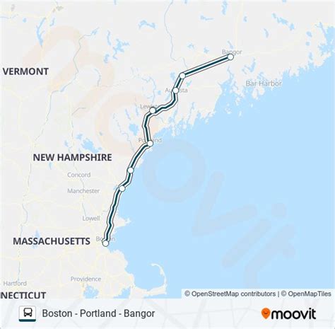 Ruta Greyhound Us S Horarios Paradas Y Mapas Bangor Park Ride