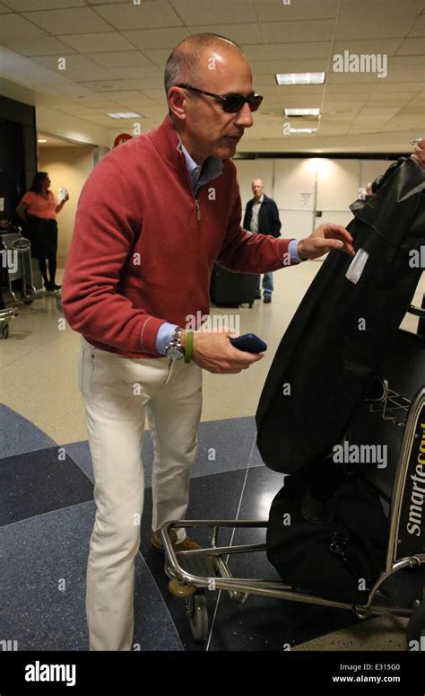 Matt Lauer arrives at LAX airport Featuring: Matt Lauer Where: Los ...