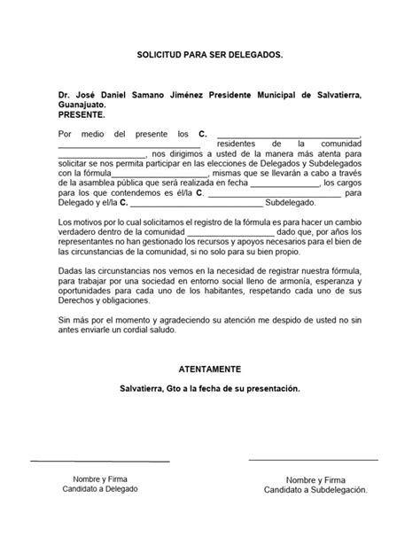 Requisitos Para Ser Delegado - Requisitos para Delegados y Subdelegados | PDF