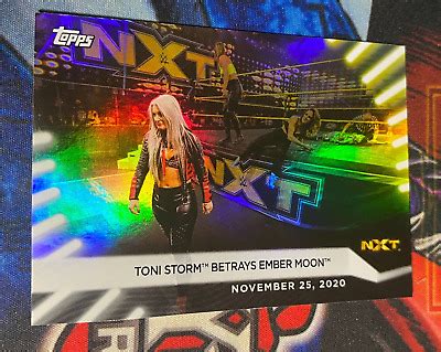 2021 Topps WWE Womens Division Rainbow Foil Holo Toni Storm AEW NXT EBay