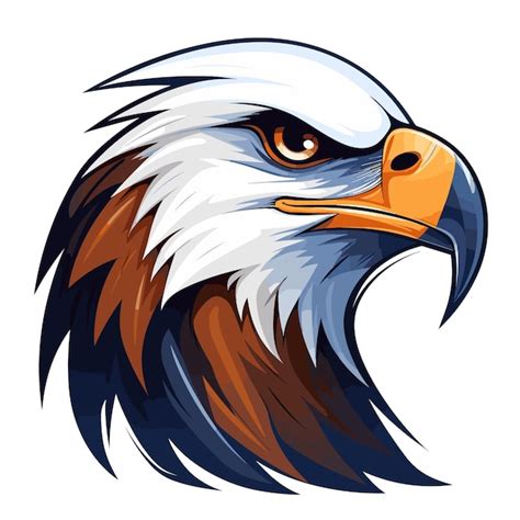 Logo De Mascotte D Aigle Vecteur Premium