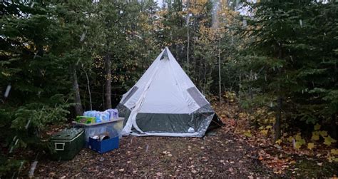 November camping in Michigan’s Upper Peninsula. We’re still amateurs ...