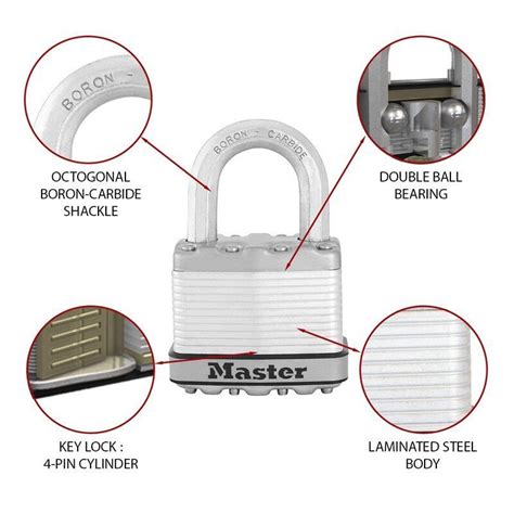 Cadenas Excell en acier laminé de 52 mm de largeur