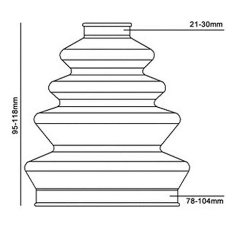 Bailcast Stretchy Duraboot Driveshaft Joint Cv Boot Kit Gaiter Cone