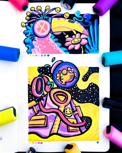 Gawx Art On Instagram My First Posca Drawing 😟 I Tried Posca Pens