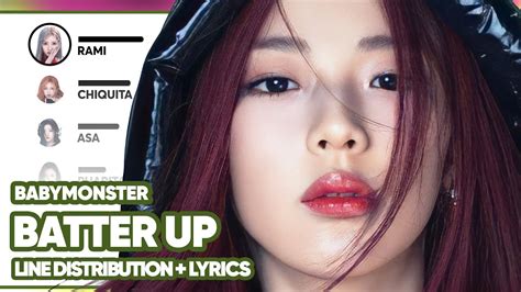 Babymonster Batter Up Line Distribution With Lyrics Youtube