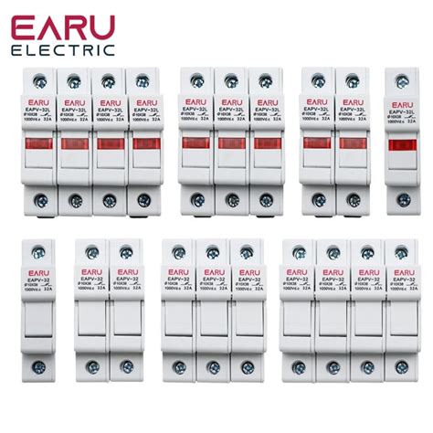 Lwf Hot Din Rail Solar Pv Dc Fuse Holders With Indicator Light