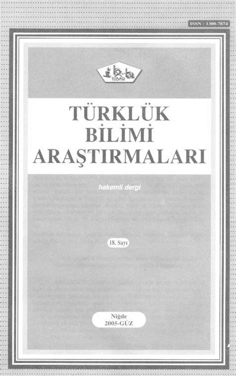 PDF Turkoloji Cu Edu Trturkoloji Cu Edu Tr ESKI TURK EDEBIYATI Nevin