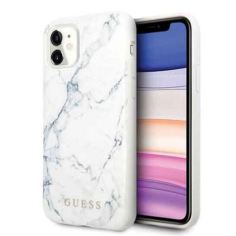 Guess Handyhülle »Guess Marble Collection Apple iPhone 11 Weiß Marmor ...