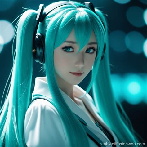 Vocaloid Singer Hatsune Miku | Stable Diffusion Online