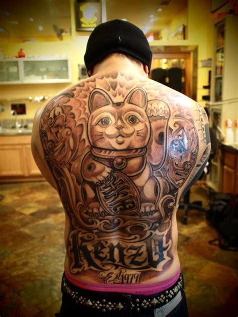 26 best Money Cat Tattoos For Men images on Pinterest | Cat tattoos ...