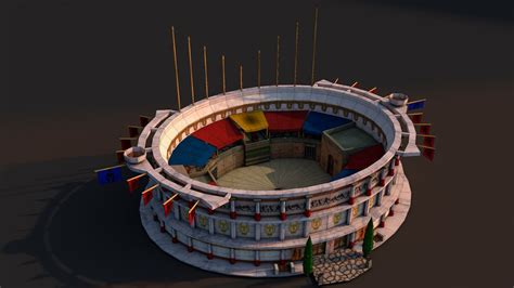 Rome Colosseum 3d Model 8 3ds C4d Fbx Obj Unknown Free3d