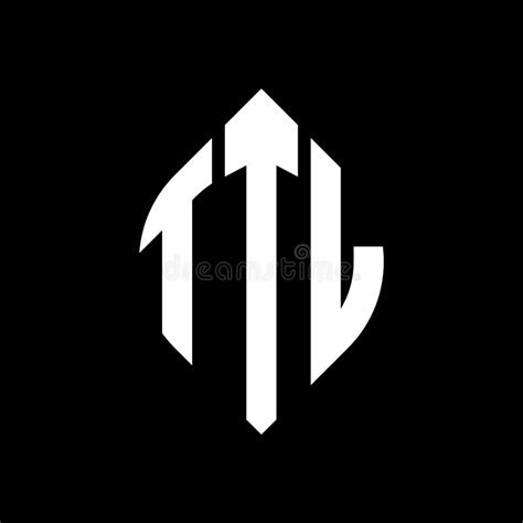 Diseño Del Logotipo De La Letra Circular De Ttl Con Forma De Círculo Y