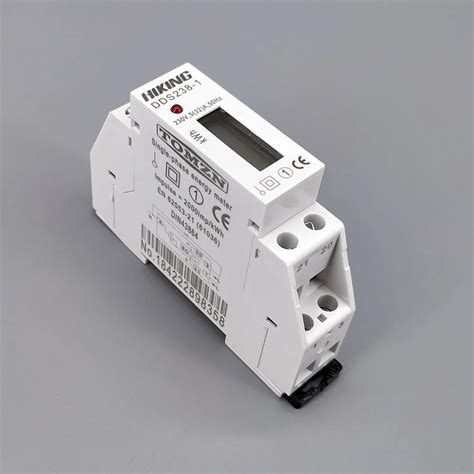 A V Hz Single Phase Din Rail Kwh Watt Hour Din Rail Energy