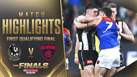 Collingwood V Melbourne Qualifying Final 2023 Toyota Afl Finals