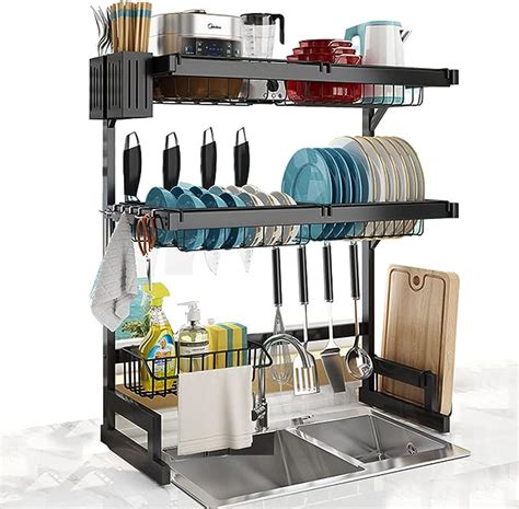 Brandtrendy Escurridor De Trastes Rack Para Cocina Organizador Platos