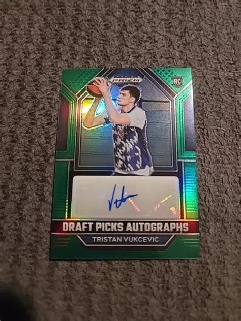 Panini Prizm Draft Picks Verde Tristan Vukcevic Dpa Tvk Rookie