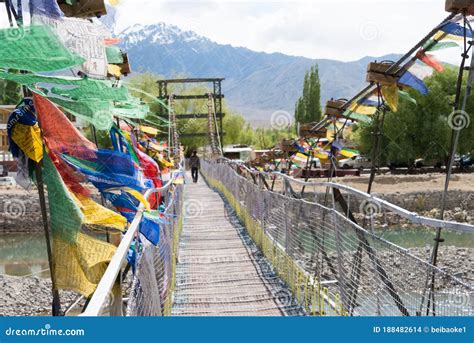 Bridge On The Indus River In Dasu Kkh Pakistan Royalty Free Stock