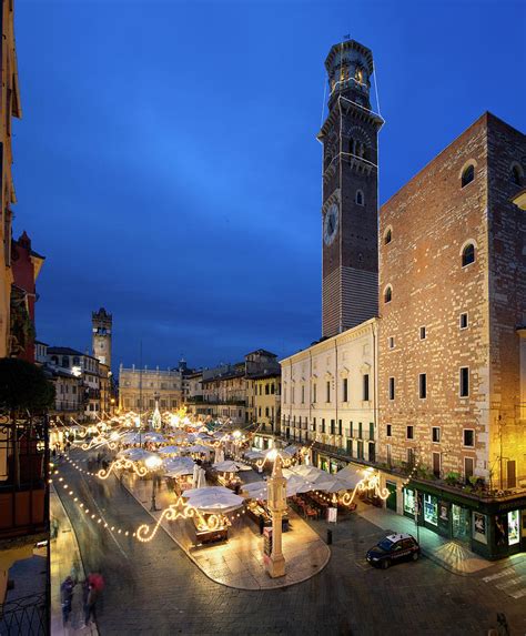 Piazza Delle Erbe, Verona, Veneto, Italy by Slow Images