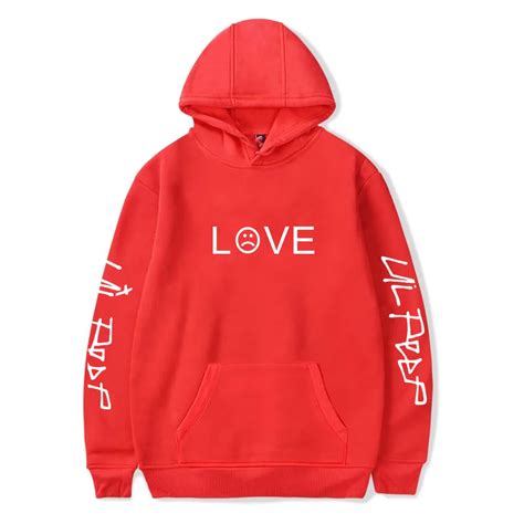 Lil Peep Hooded Round Neck Sweater Popular Brand New Lil Peep Lettered