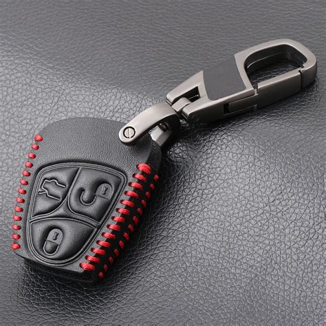 Leather Remote Key Cover Case For Mercedes Benz B C E ML S CLK CL