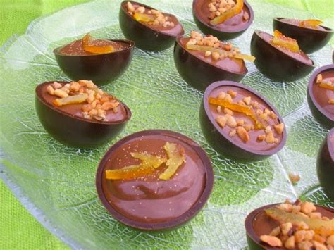 Orange and Rhubarb Chocolate Canapés - Tin and Thyme