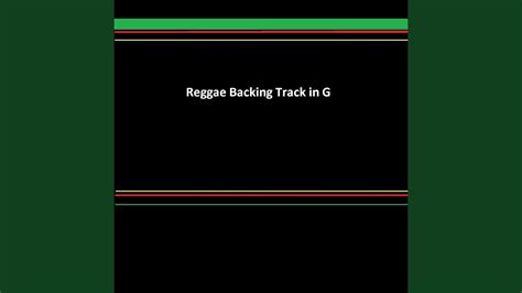 Reggae Backing Track In G YouTube