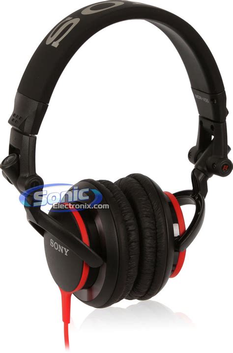 Sony MDR-V55 Black/Red DJ Style Headphones (MDR-V55/BR)