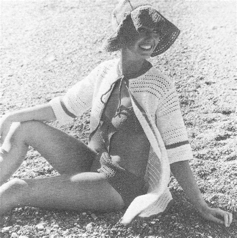 Vintage Crochet Patterns Bikini Beach Cover Up Skirt Hat Bathing Suit Size To Instant