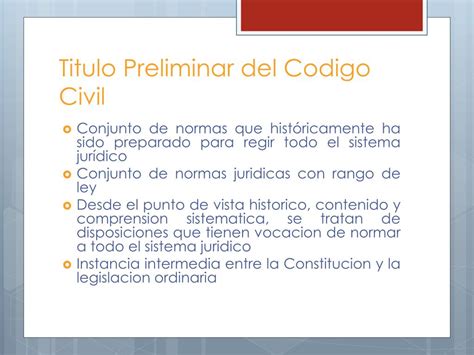 Ppt Titulo Preliminar Del Codigo Civil Powerpoint Presentation Free Download Id6135940