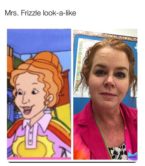 She looks like Mrs. Frizzle : r/memes