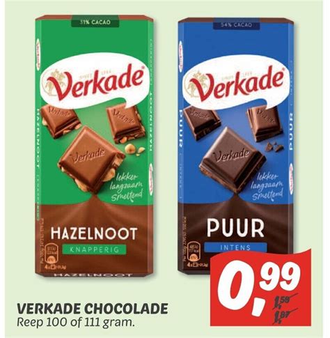 Verkade Chocolade Of Gram Aanbieding Bij Dekamarkt