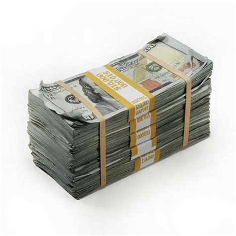 $50,000 - Prop Money BLANK FILLER Aged Fake Play Stacks for Movie & Music Videos - Originals