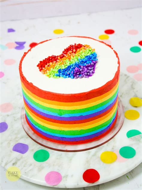 Back-to-Back Rainbow Stripes, Rainbow Flag Cake | Rainbow cake, Diy ...