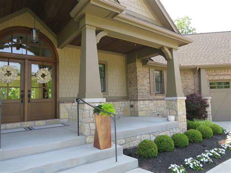 Chateau Real Stone Veneer Exterior Wainscoting And Garage Quarry Mill