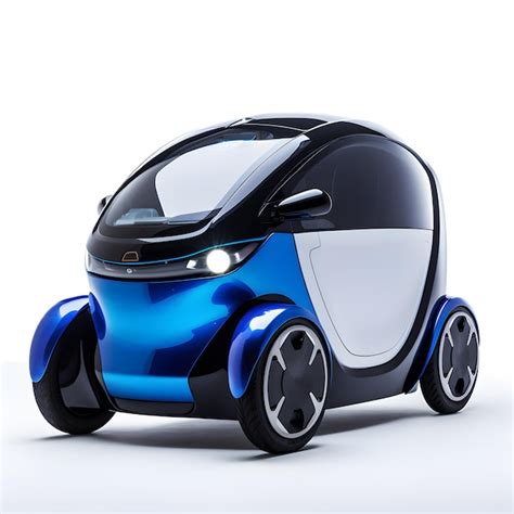 Premium AI Image | Modern mini electric car on isolated studio ...