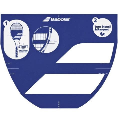 Babolat Logo Tennis Racquet Stencil