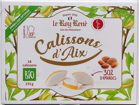 Le Roy René Calissons d Aix en Provence BIO Boîte de 18 Calissons