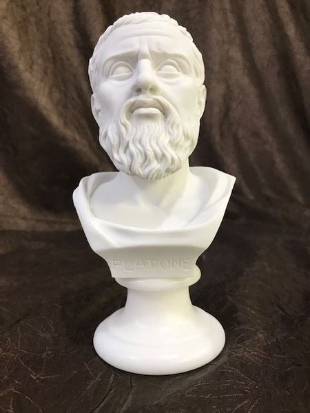 Bust Of Plato Marble Sculpture