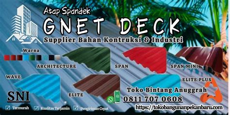 Agen Atap Spandek Gnet Deck Pekanbaru Murah November