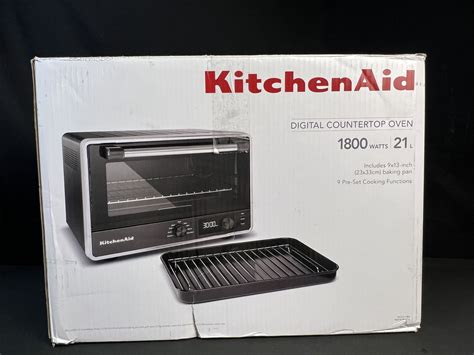 Kitchenaid Kco211bm Digital Countertop Toaster Oven Matte Black New