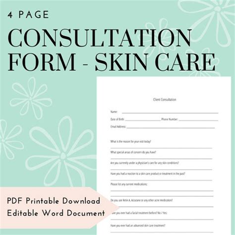 Client Consultation Form For Estheticians Consent Forms Template New