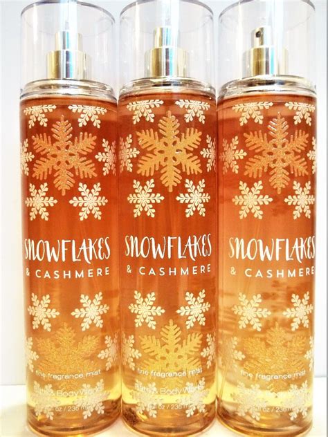 Bath Body Works Snowflakes And Cashmere Fine Fragrance Mist 8 Fl Oz