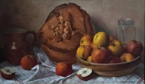 Florent Sichet Nature Morte Aux Pommes MutualArt