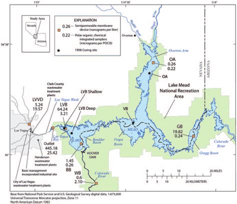 Printable Lake Mead Map