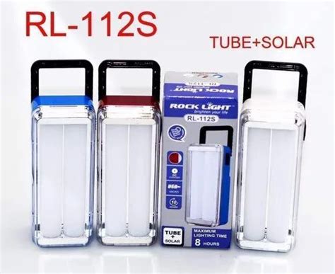 Fluorescent Plastic ROCKLIGHT RL 112S SOLAR RECHARGABLE LAMP 12W At Rs