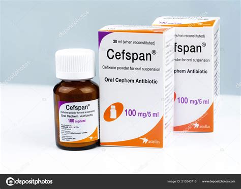 Chonburi Thailand August 2018 Cefspan 100 Oral Cephem Antibiotic