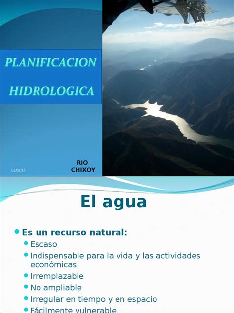 Planificación Hidrológicappt Hidrología Agua