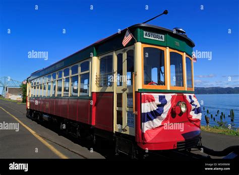 Historic Trolley, Astoria, Oregon, USA Stock Photo - Alamy